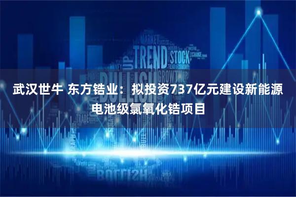 武汉世牛 东方锆业：拟投资737亿元建设新能源电池级氯氧化锆项目